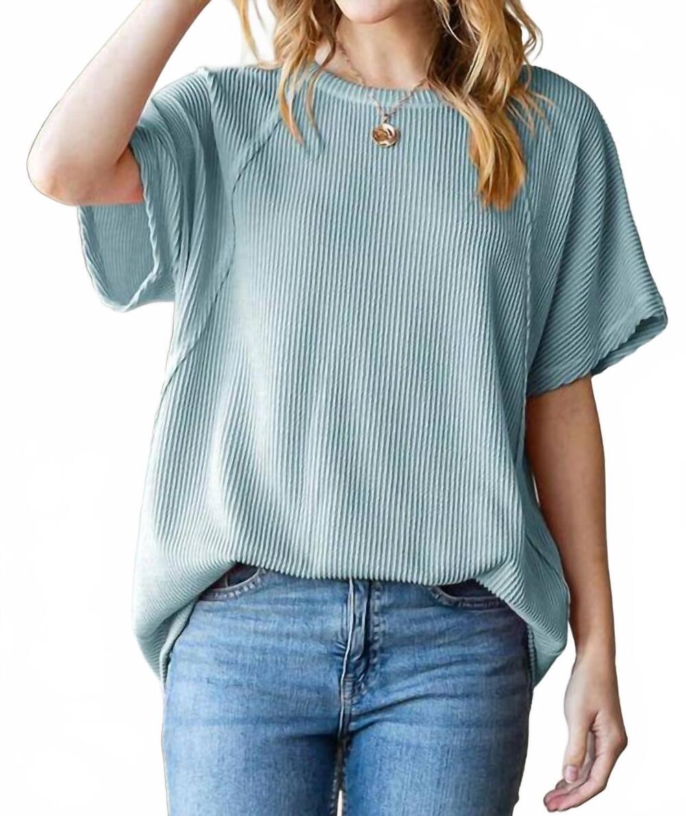 NEW HEIMISH USA urban ribbed everyday top in sage